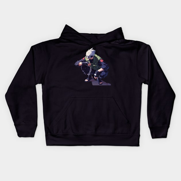 kakashi Kids Hoodie by Stephanie Francoeur Art